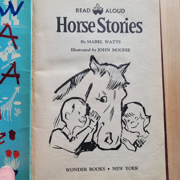 Read Aloud HORSE STORIES / 1961 / Vintage Children's Book - Picture 3 of 5